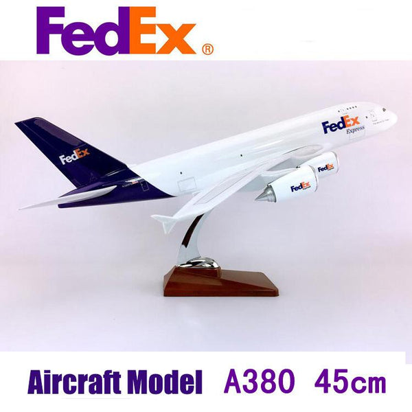 1:150 FedEx Airbus 380 Airplane Model 18” Decoration & Gift