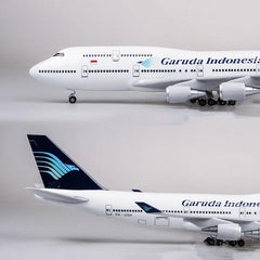 1:150 Garuda Indonesia Boeing B747 Airplane Model 18” Decoration & Gift (LED)