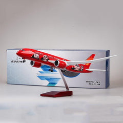 1:130 Hainan Airlines Panda Boeing 787 Airplane Model 18” Decoration & Gift (LED)