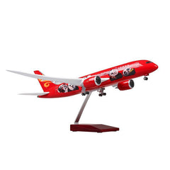 1:130 Hainan Airlines Panda Boeing 787 Airplane Model 18” Decoration & Gift (LED)