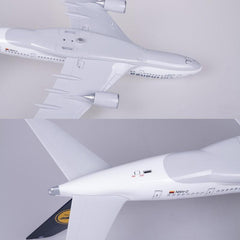 1:160 Lufthansa Airlines Airbus A380 Airplane Model 18” Decoration & Gift (LED)