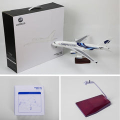 1:160 Malaysia Airlines A380 Airplane Model 18” Decoration & Gift (LED)