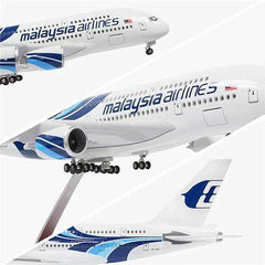 1:160 Malaysia Airlines A380 Airplane Model 18” Decoration & Gift (LED)