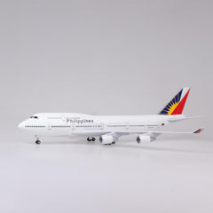 1:150 Philippine Airlines Boeing 747-400 Airplane Model 18” Decoration & Gift (LED)