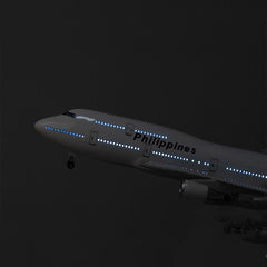 1:150 Philippine Airlines Boeing 747-400 Airplane Model 18” Decoration & Gift (LED)