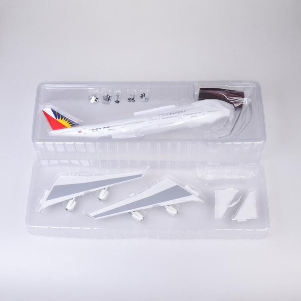 1:150 Philippine Airlines Boeing 747-400 Airplane Model 18” Decoration & Gift (LED)