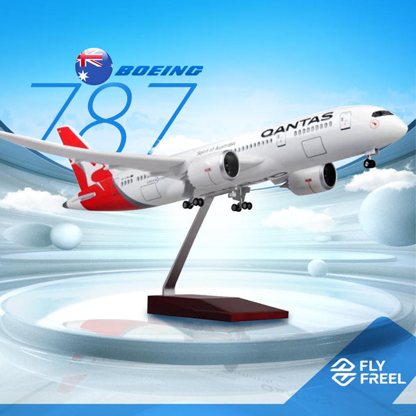 1:130 Qantas Airlines Boeing 787 Airplane Model 18” Decoration & Gift
