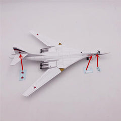 1:200 Russian Tu-160 Nuclear Bomber The Whiteswan Airplane Model