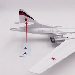 1:200 Russian Tu-160 Nuclear Bomber The Whiteswan Airplane Model
