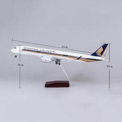 1:142 Singapore Airlines Airbus 350 Airplane Model 18” Decoration & Gift