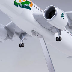 1:80 Spring Airlines A320 Airplane Model 18” Decoration & Gift (LED)