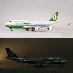 1:150 Taiwan Eva Air Boeing 747 Airplane Model 18” Decoration & Gift