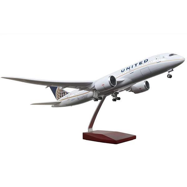 ユナイテッド航空　ボーイング787 1/130 飛行機模型 1:130 United Airlines Boeing 787 Airplane Model 18” Decoration