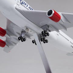 1:150 Virgin Atlantic Boeing 747-400 Airplane Model 18” Decoration & Gift (LED)