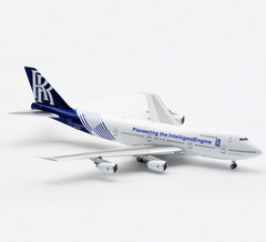 Outofprint Pioneering the IntelligentEngine Rolls-Royce Boeing B747-200 N787RR Airplane Model 1:200