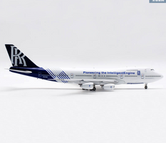 Outofprint Pioneering the IntelligentEngine Rolls-Royce Boeing B747-200 N787RR Airplane Model 1:200